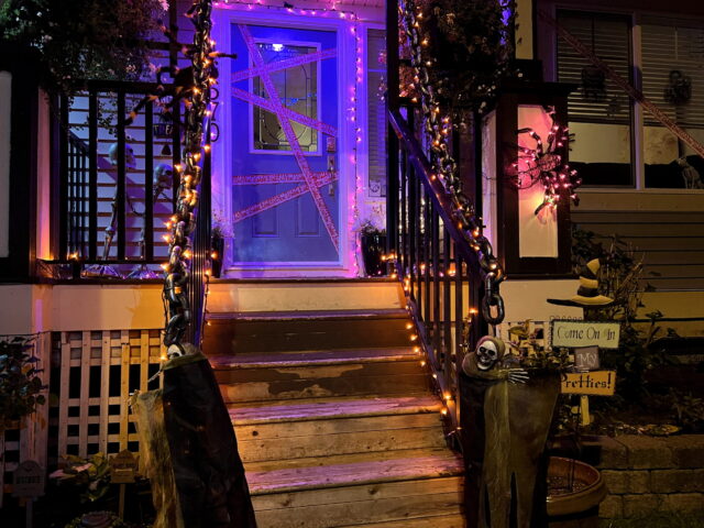 Decorated house for Halloween Night